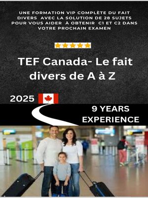 cover image of TEF Canada: Le fait divers de a à Z